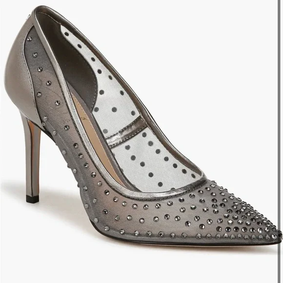 Sam Edelman Hazel Mesh Pointed Toe Heels - Picture 8 of 12